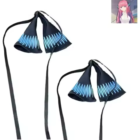 Bowknots Butterfly Hairpins Nakano Nino Cosplay Costume 1 Pair Lolita Anime Accessories