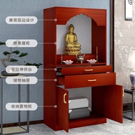Economical Tabletop Buddha Shrine Statue Altar Buddha Stand D Altar for Home Use with Buddha and God