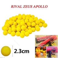 Compatible Gun Bullet Balls For Nerf Rival Refill (Size: 2.3， Color: Yellow)