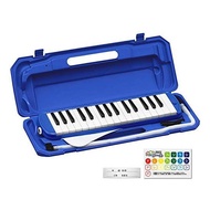 KC Kyoritsu Keyboard Harmonica Melody Piano 32 Keys Blue P3001-32K/BL (with Doremi Notation Sticker, Cloth, Name Sticker)