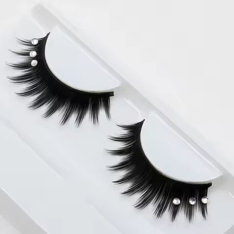 Wamami Handmade White/Black Eyelashes SD DZ DOD MSD BJD Dollfie