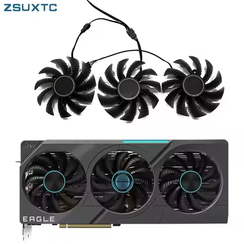 New PLA09215S12H Graphics Card Cooler Fans F​or GIGABYTE GeForce RTX 4070 Ti EAGLE OC Video Card Coo