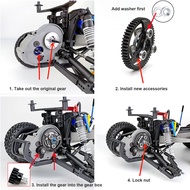RC Spur Gear RC Pinion and Spur Gear Set Replacement Steel 48P for 2WD 1/10 RC Car