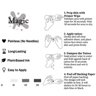 ชุด 1 ชุด ตัวพิมพ์แบบตัวอักษร เทคโนโลยีปฏิวัติสัก, รอยสักกึ่งถาวร, Ellie Williams, The Last Of Us, ล