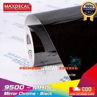 STICKER SCOTLITE METTALIK CHROME MIRROR SKOTLET MOTOR SCOTLET HITAM CHROME MERK MAXDECAL KUALITAS TE