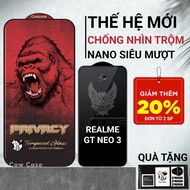 Realme GT Neo 3 full screen anti-peeping tempered glass | Cowcase screen protector