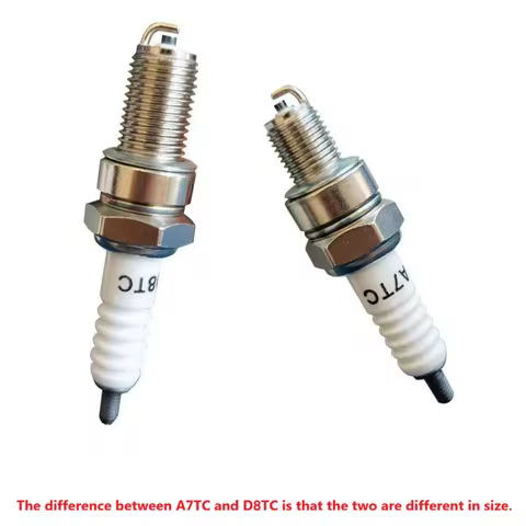 A7TC/D8TC Spark Plug for Motorcycle Scooter Honda Yamaha Suzuki Moped Spark Plug Cap