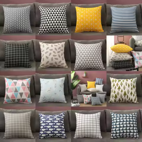 Car Waist Simple Style Special Offer Pillowcase Inserts Four Seasons Double-Sided Cushion Living Roo