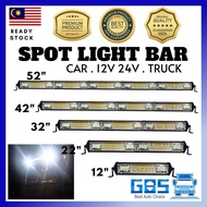 GBS Truck Lori LED 4ROW Super Bright Work Light Bar Offroad Car Truck Lori 12V 24V Led Sport Light Bar Four Row White