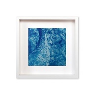 【攝影藝術】藍色攝影掛畫/樹皮掛畫/掛畫北歐/木框/簡約風格