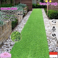 Tren-D-rugs Karpet rumput sintetis palsu meteran synthetic artificial grass alas lantai dekorasi tam