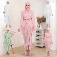 Kurung Moden Lace baju kebaya plus size Embroidery Raya Baju Tunang Nikah Kenduri tamat pengajian UN