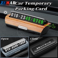 Xpeng X9 G6 Car Temporary Parking Card Phone Number Noctilucent Car Sticker Telephone Number Car Par
