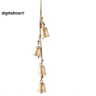 Rope Bells,Iron Pendants Wall Decorations,Bell-Shaped Straight Small Metal Cowbells,Christmas Bells