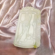 【屬兔本命佛】冰種翡翠精雕文殊菩薩 | 天然緬甸玉翡翠A貨 |送禮