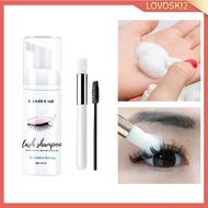 [Lovoski2] Eyelash Extension Shampoo Lash + Brush / 50ml / Eyelid Foaming Cleanser/Wash for Extensio