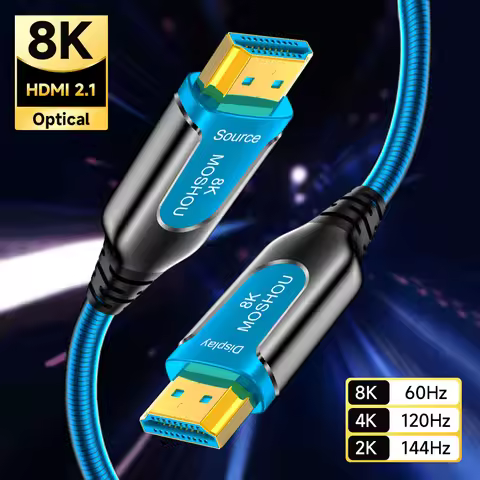 MOSHOU 8K HDMI Fiber Optic Cable 48Gbps Ultra High Speed HDMI 2.1 Cable 8K 60Hz 4K 120Hz Dynamic HDR