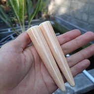 pipa rokok taring duyung panjang 10cm model bulat