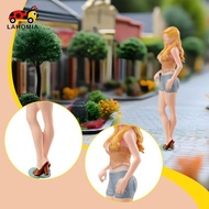 LAHOMIA 1/64 Resin Miniature Figure, Standing Human Figure, Painted Model for Diorama, Model Trains,