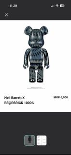 Neil Barrett X BE@RBRICK 1000% 閃電熊