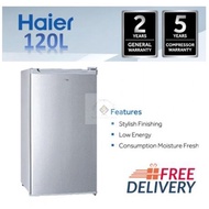 Original HAIER Mesin Peti Sejuk 1 Pintu Single Door 120L Refrigerator (HR-135H)