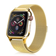 สายสำหรับสายคาด Apple Watch 44มม. 40มม. 38มม. 42มม. อุปกรณ์เสริมลูปแม่เหล็กสายรัดข้อมือนาฬิกาอัจฉริยะ Iwatch Series 7 4 5 6 SE 45มม. 41มม. twzhvj