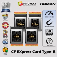 HOMAN CFEXPRESS CARD TYPE-B MEMORY CARD READ 1800MB 8K+ RAW VIDEO PHOTO - 256GB / 512GB  1TB CF EXPR