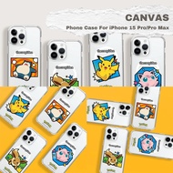 Thecoopidea Canvas Pokémon Case For iPhone 15 Pro