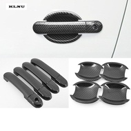 KLNU For NISSAN GRAND LIVINA carbon fiber pattern car door handle bowl cover,LIVINA exterior accesso