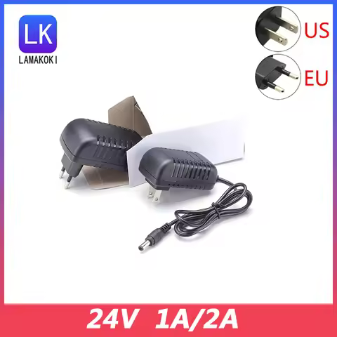 Generic 24V 1A DC us plug Adapter Power Supply Charger for Logitech GT Driving Force Pro Steering Wh