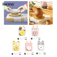 [Ioensy] Electric Pottery Wheel Set for Kids Porcelain Machine Crafting Projects Painting