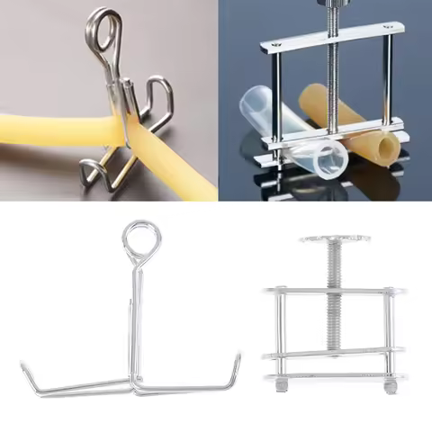 Lab Hoffman Tubing Clip Clamp Water Stopper Spiral Hose Clip For Rubber Hose Liquid Flow Adjust Pinc