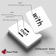 Sight Word or Dolch Words Flashcards | 10 x 6.5 cm | 300gsm Laminated Sight Words Dolch Words