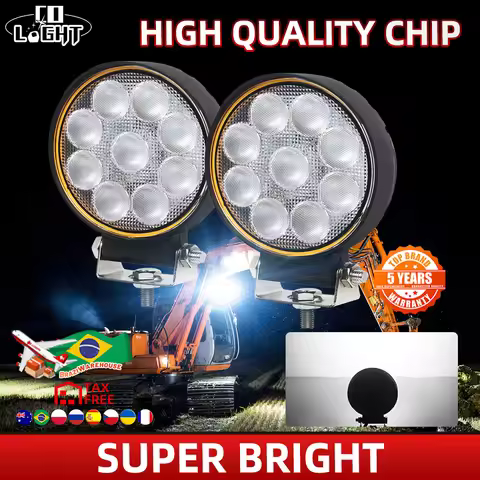 CO LIGHT New 4 inch Led Work Light Spot Beam 60000LM for Driving Offroad Fog Light for SUV ATV Car M