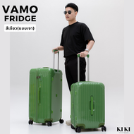 กระเป๋าเดินทางทรง Fridge รุ่น  Vamo Fridge ขนาด24/30/32นิ้ว สีสวย จุของได้เยอะ by KiKi Thailand สีขาว (เงา) 24 นิ้ว