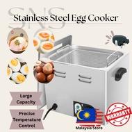 【Commercial Egg Cooker】Stainless Steel | Large Capacity 60 Eggs | Adjustable Temperature (30–110°C) 
