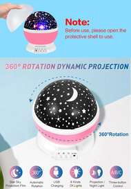 Starry LED Projector Night Light Bluetooth Speaker Light Music Player bedside lamp Lampu Tidur Bilik