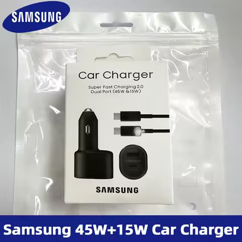 Samsung Car Charging Usb Type C Charger Auto Cargador 45w 15w Galaxy M33 M53 M16 M54 Z Fold 6 Flip 5