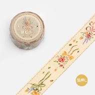 日本 BGM 和紙膠帶/ 刺繡緞帶金箔Special系列/ 花束/ 20mm