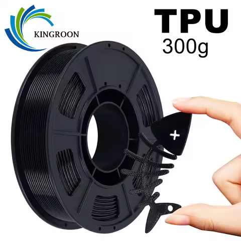 KINGROON TPU Filament 1.75mm 0.3KG (NOT 1KG), Flexible 95A Soft 3D Printer Material, 200g 300g Spool