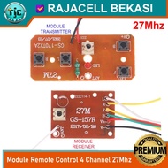 Module PCB Mainan RC Remot Kontrol Universal 27Mhz 4CH GS-170TX GS157R