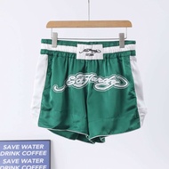 Ed Hardy Tiger Head Embroidered Shorts - Smooth Fabric for Men & Women