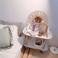 GoodLuck โต๊ะ ชั้นวางของ โต๊ะโมเดิร์น โต๊ะขาเหล็กขาว s31