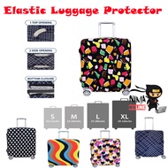 Sarung bagasi Luggage cover Elastic Luggage Protector cover 18-25inch Letter Travel Accessorie Suitc