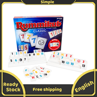 Rummikub Board Game Bring People Together Small Size Version Travel Box Jokers Bonus Family Puzzle E