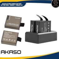 AKASO Action Camera Battery Kit For V50X / Brave 7 / Brave 7LE