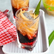 Unique Square Glass ThickBENING Citinova Hokaido Capacity 350ML Drinking Glass Tea Water Ocha Lemon 