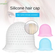 YANGGUA Hair Coloring Hat, Reusable Silicone Hair Coloring Highlighting Cap, With Hook Hair Dying Fr