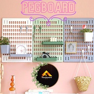 Pegboard DIY Wall Mounted🔥Ready Stock🔥Colourful Wall Mounted Organizer Board Display Rack Shelf 洞洞板置