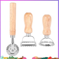3PCS Ravioli Pasta Cutter Set, Ravioli Stamp Maker with Wooden Handle Ravioli Maker Pasta Cutter for
